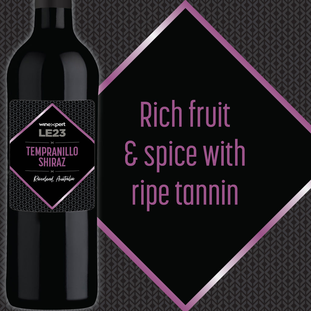 Winexpert LE Series Tempranillo Shiraz, Riverland, Australia (Now Av The Wine Warehouse CA