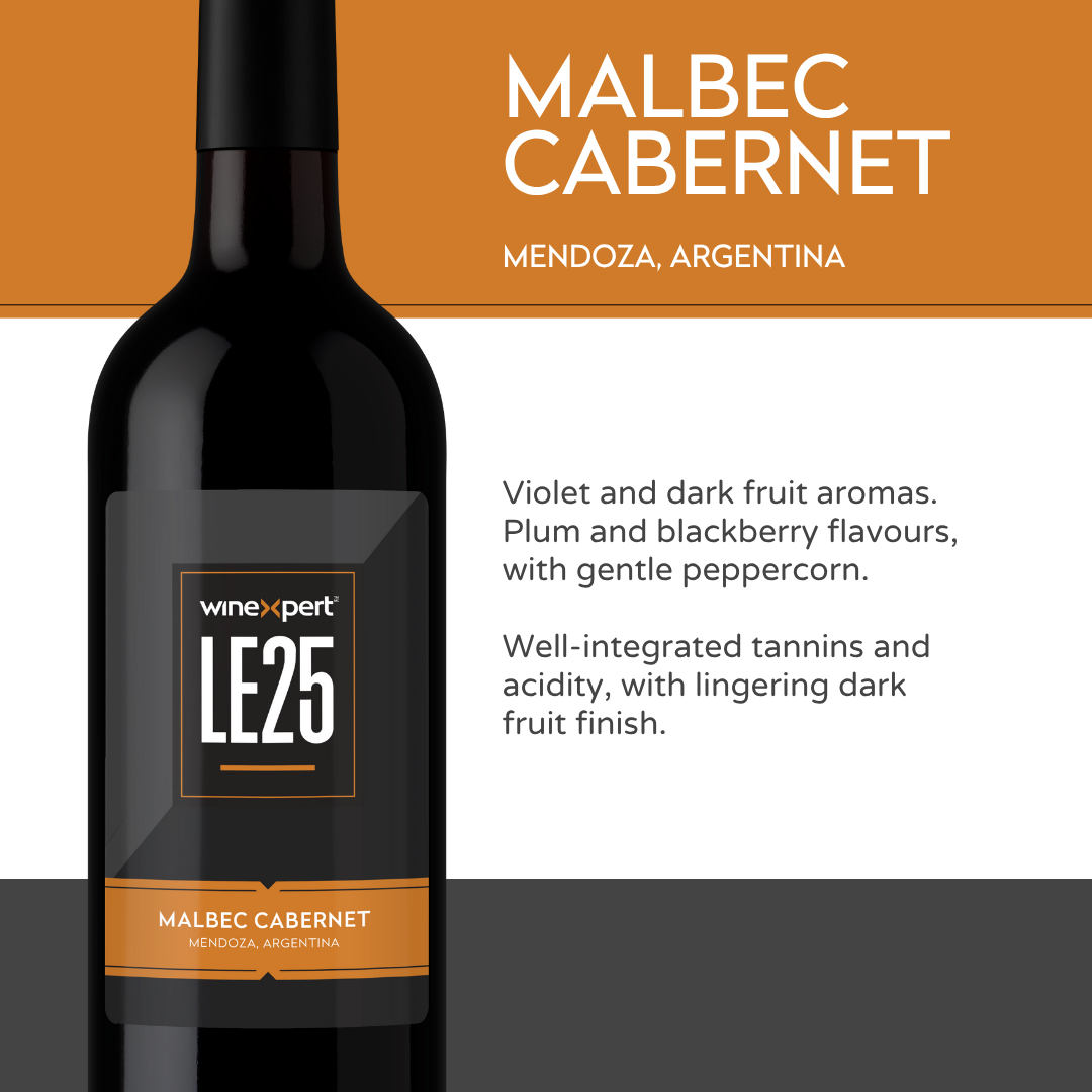 Malbec Estojos セット Winexpert LE Series - 2025 - Malbec Cabernet - Mendoza, Argentina