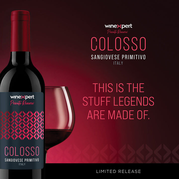 Winexpert Private Reserve LIMITED RELEASE - COLOSSO - Italy (Arriving June 2024) - The Wine Warehouse CA