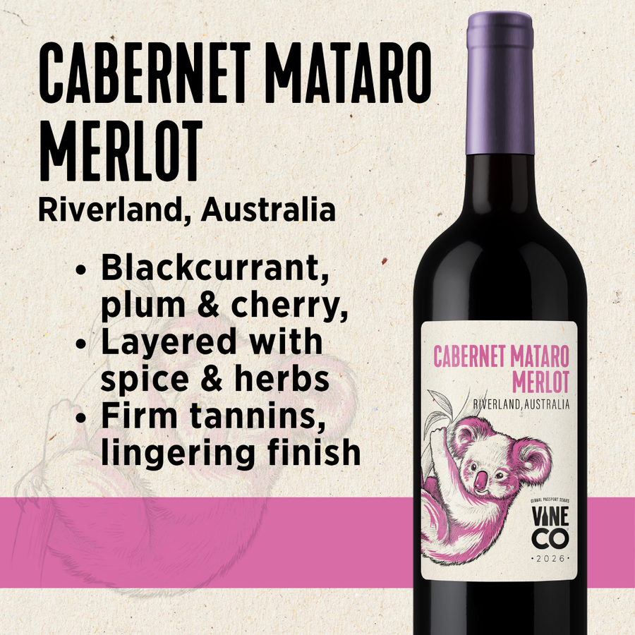 VineCo Global Passport Series - 2026 - Cabernet Mataro Merlot "Murray Red" - Riverland, Australia (March 2026) - The Wine Warehouse CA