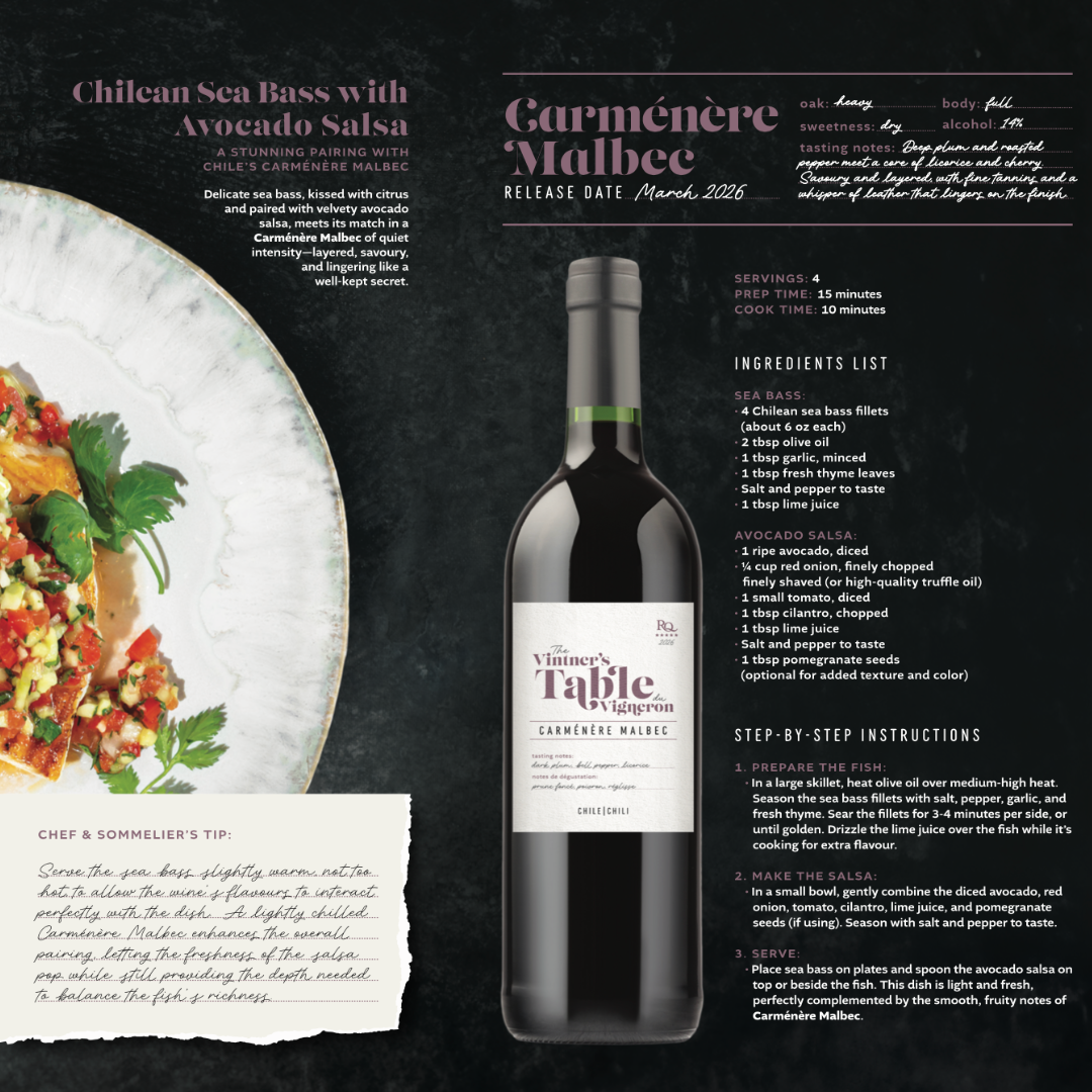 RJS Restricted Quantities - Carménère Malbec, Chile (March 2026)
