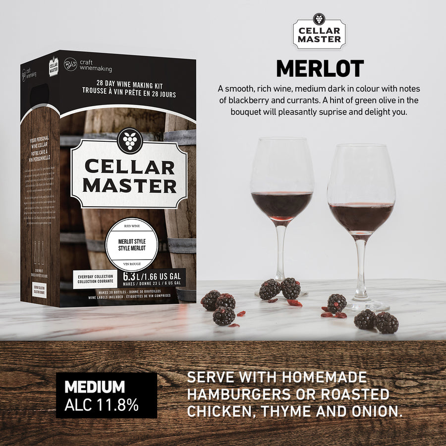 Cellar Master - Merlot (2 pack) - The Wine Warehouse CA