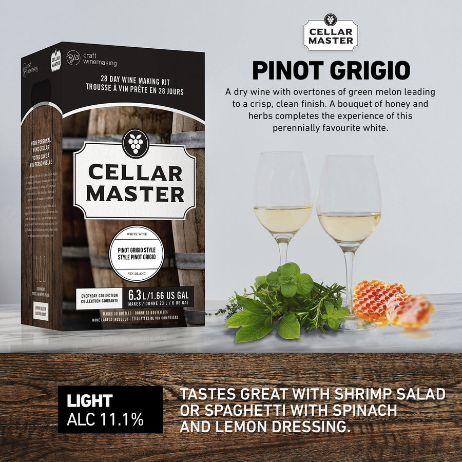 Cellar Master - Pinot Grigio (2 pack) - The Wine Warehouse CA