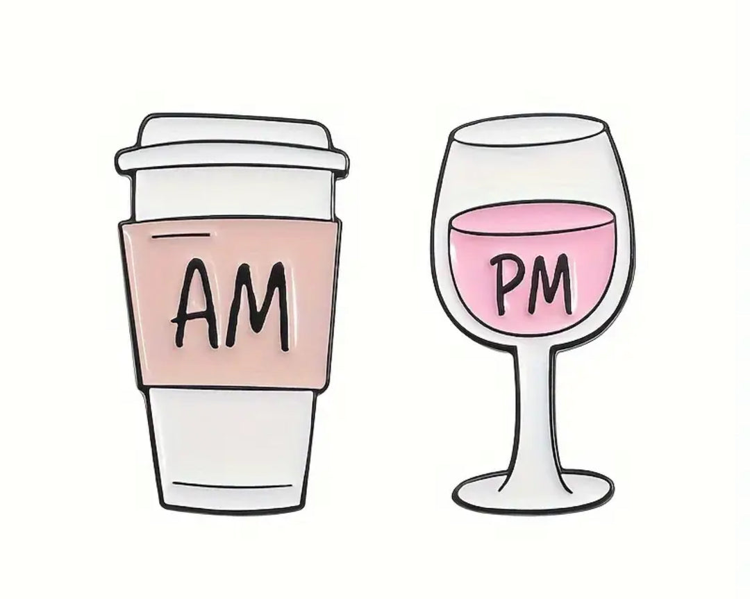 Wine Pin - AM / PM Coffee and Wine - The Wine Warehouse CA