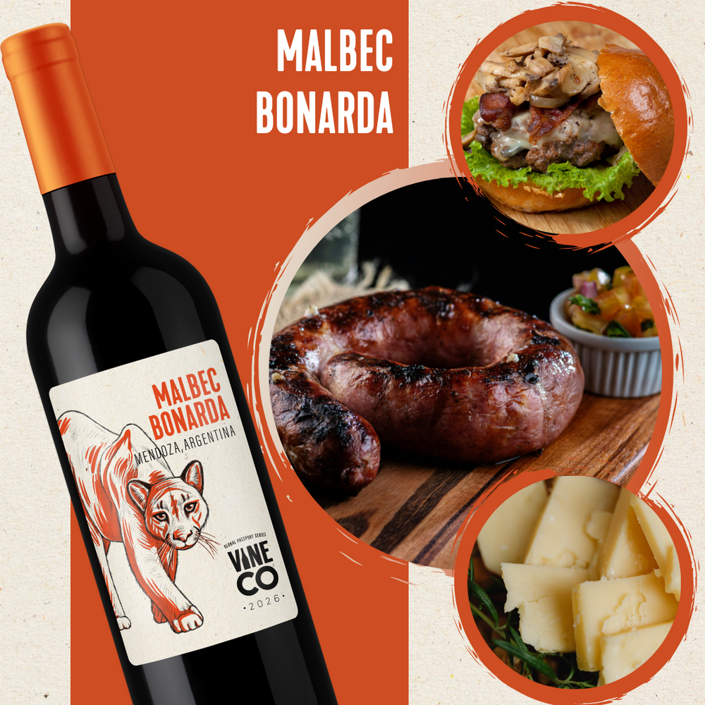 VineCo Global Passport Series - 2026 - Malbec Bonarda "Twin Peaks" - Mendoza, Argentina (December 2025) - The Wine Warehouse CA