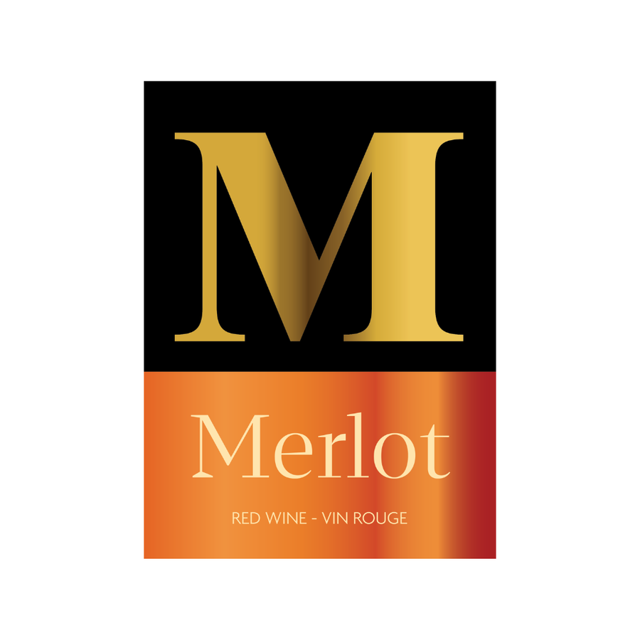 Labels - Merlot "M" - HJL - The Wine Warehouse CA