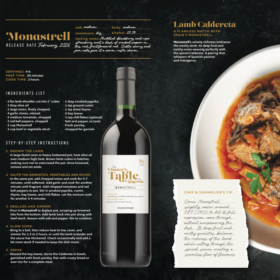 RJS Restricted Quantities - 2026 The Vintner's Table - Monastrell, Spain (February 2026)