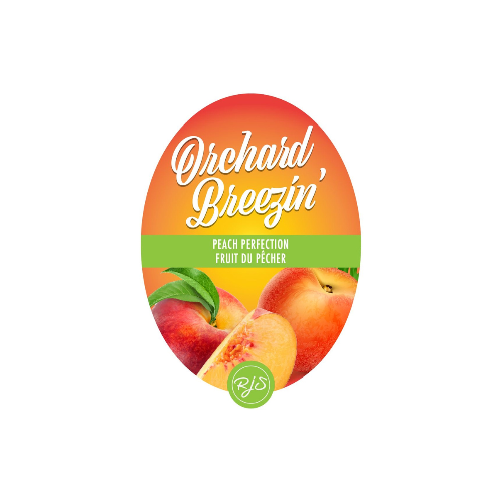 Labels - Peach Perfection - Orchard Breezin' - HJL - The Wine Warehouse CA