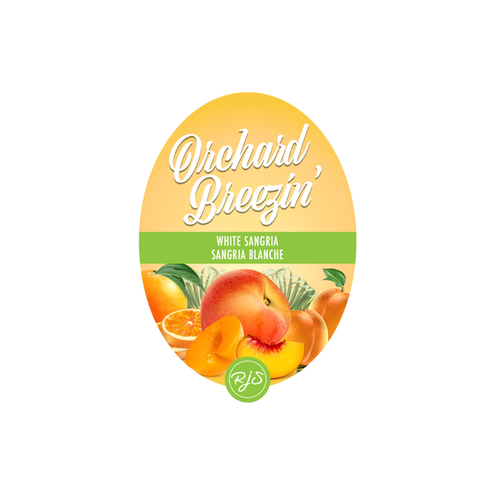 Labels - White Sangria - Orchard Breezin' - HJL - The Wine Warehouse CA