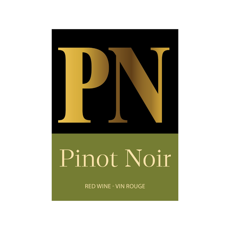 Labels - Pinot Noir "PN" - HJL - The Wine Warehouse CA