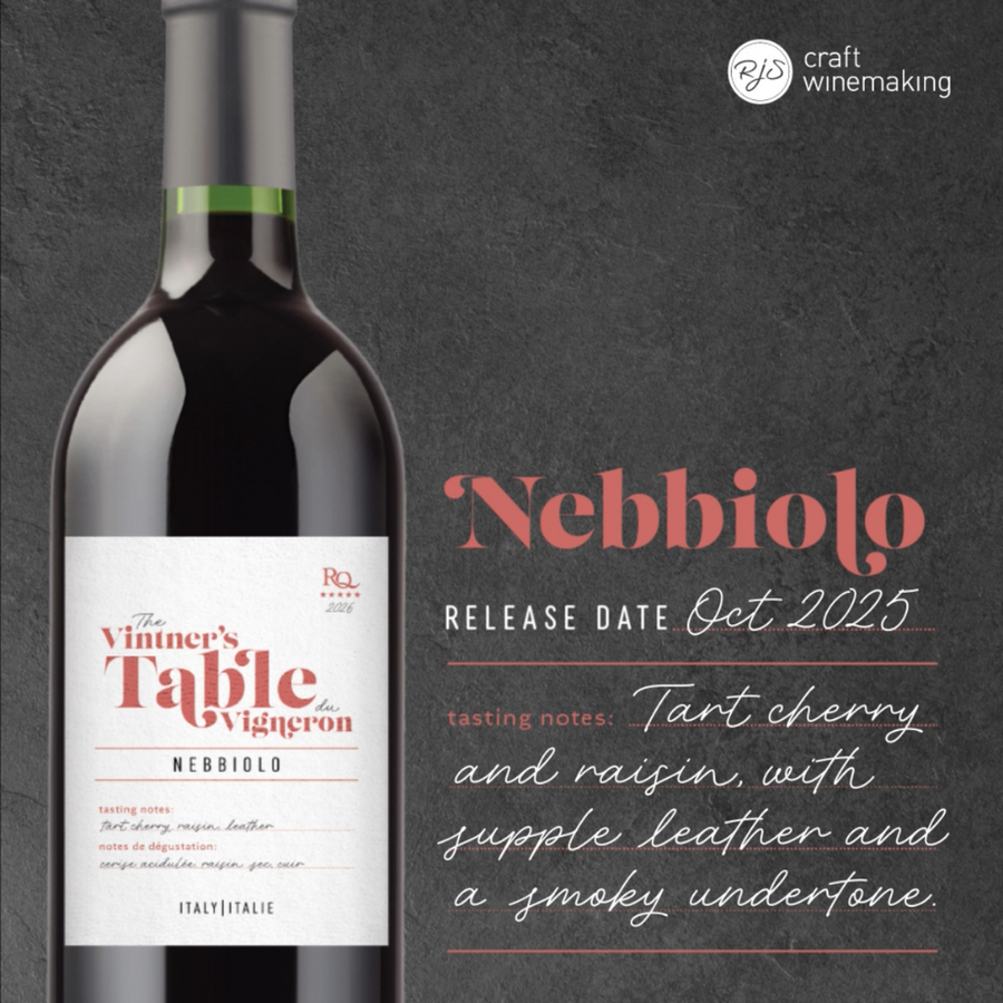 RJS Restricted Quantities - 2026 The Vintner's Table - Nebbiolo, Italy (October 2025) - The Wine Warehouse CA