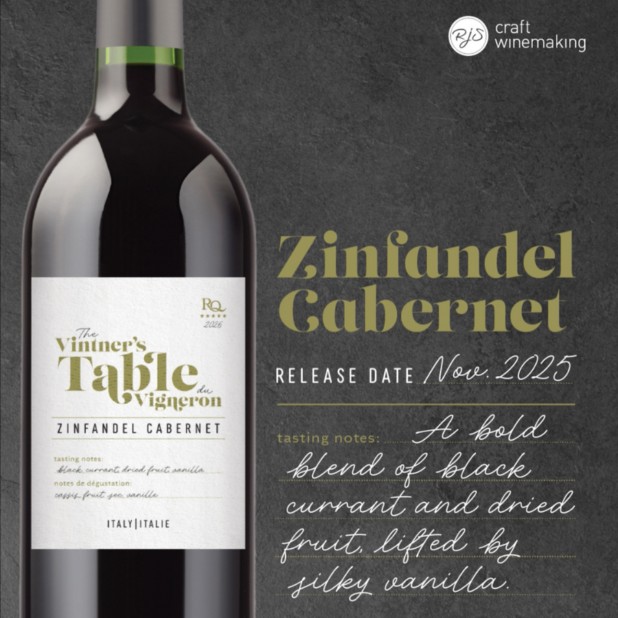 RJS Restricted Quantities - 2026 The Vintner's Table - Zinfandel Cabernet, Italy (November 2025) - The Wine Warehouse CA