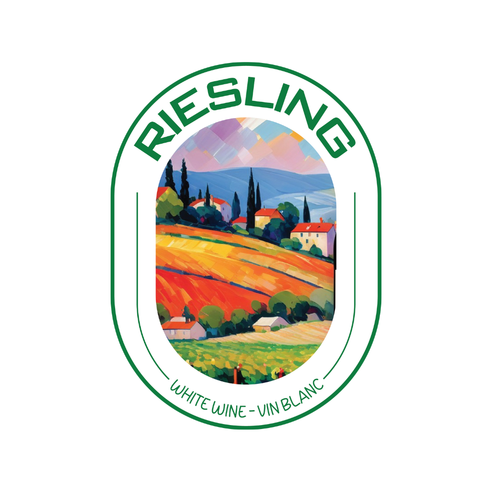 Labels - Riesling Oval- HJL - The Wine Warehouse CA