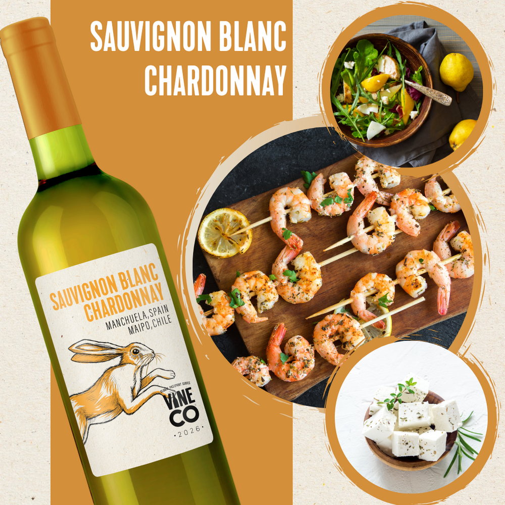 VineCo Global Passport Series - 2026 - Sauvignon Blanc Chardonnay  "Alto Banco"  Manchuela Spain/Maipo Chile (January 2026) - The Wine Warehouse CA