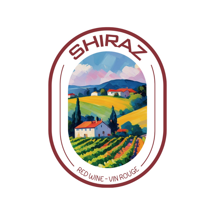 Labels - Shiraz Oval- HJL - The Wine Warehouse CA