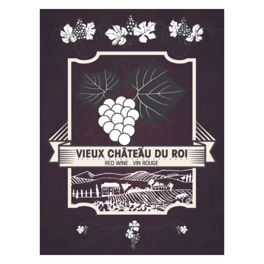 Labels - Vieux Chateau du Roi - HJL - The Wine Warehouse CA