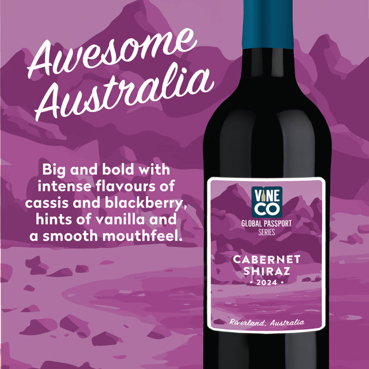 VineCo Global Passport Series - Cabernet Shiraz, Riverland, Australia (March 2024) - The Wine Warehouse CA