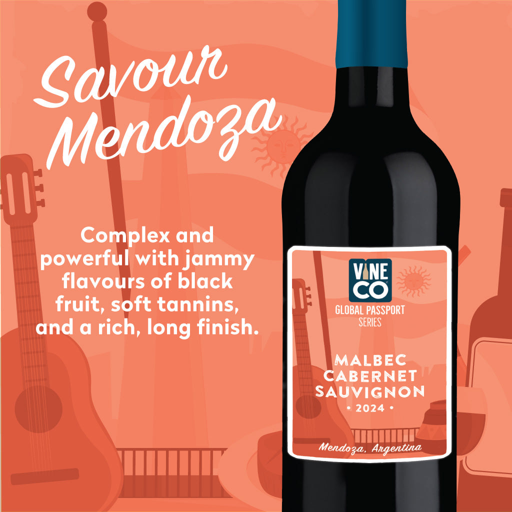 VineCo Global Passport Series - Malbec Cabernet Sauvignon, Mendoza, Argentina (February 2024) - The Wine Warehouse CA