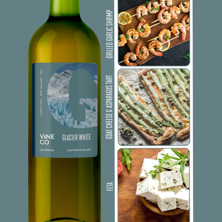 VineCo Global Passport Series 2027 - "Glacier White" Sauvignon Blanc - Hawke's Bay, New Zealand (January 2027)