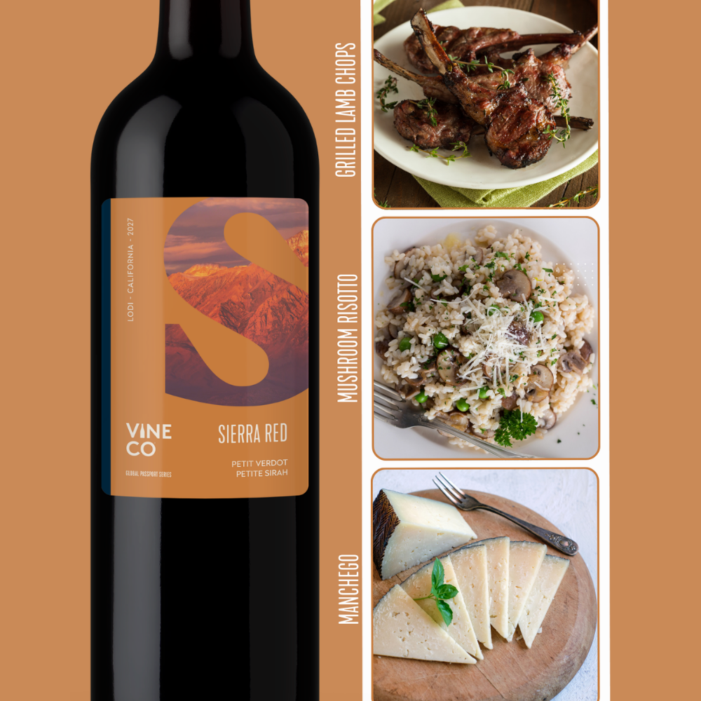VineCo Global Passport Series 2027 - "Sierra Red" Petit Verdot Petite Sirah - Lodi, California (December 2026)