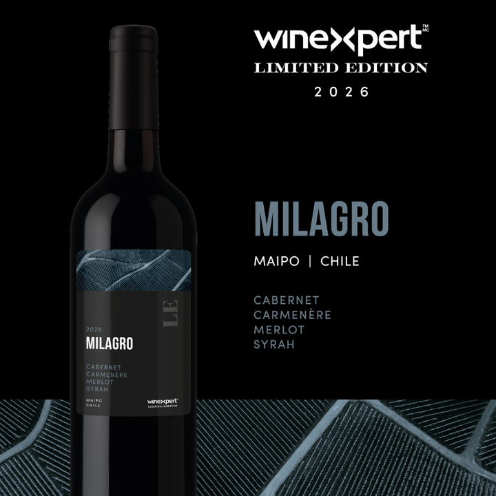 Winexpert LE Series 2026 - "Milagro" - Cabernet Carmenere Merlot Syrah - Maipo, Chile (February 2027)