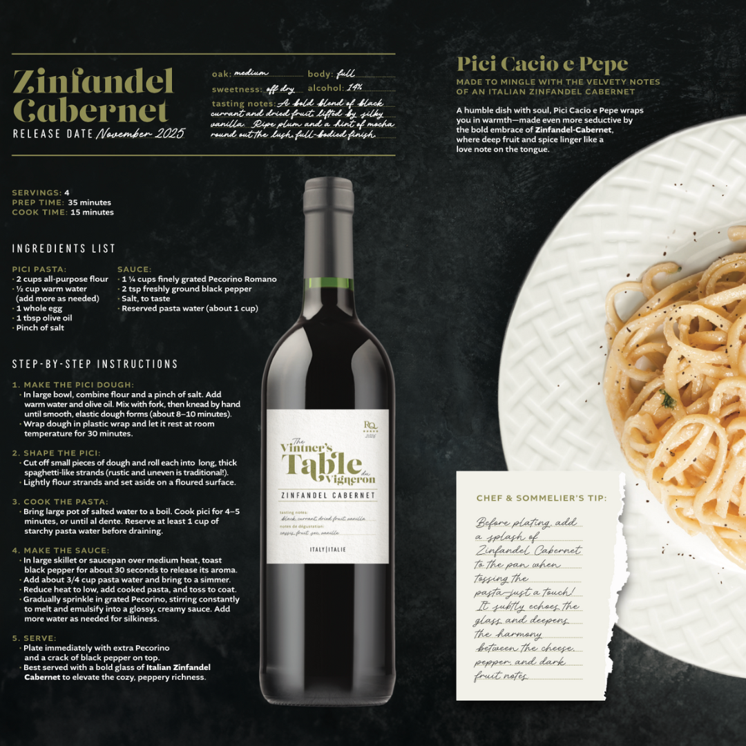 RJS Restricted Quantities - 2026 The Vintner's Table - Zinfandel Cabernet, Italy (November 2025)