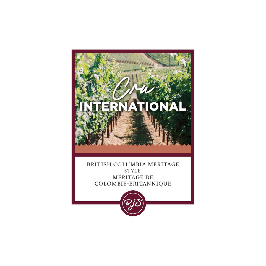 Labels - Cru International Meritage - HJL - The Wine Warehouse CA