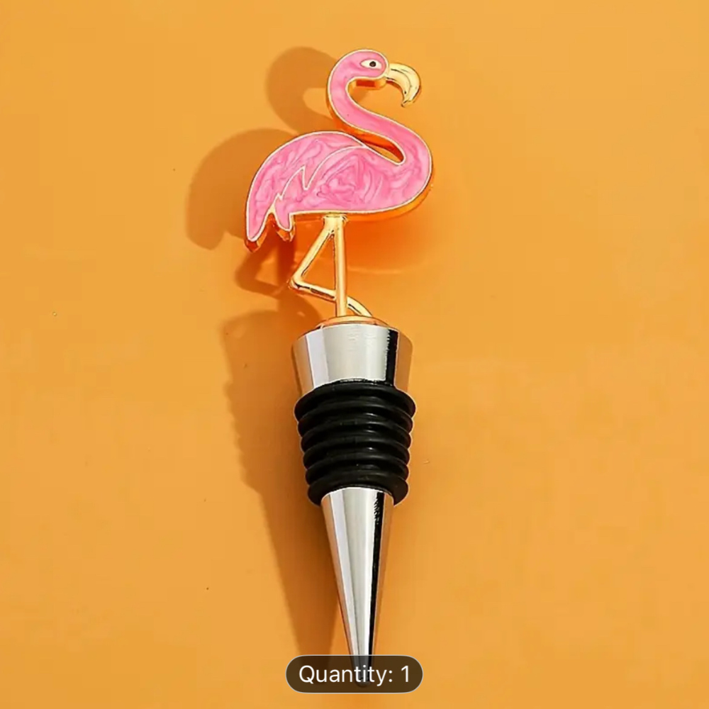 Wine Bottle - Stopper Flamingo - The Wine Warehouse CA