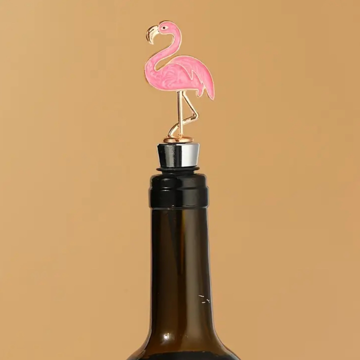 Wine Bottle - Stopper Flamingo - The Wine Warehouse CA