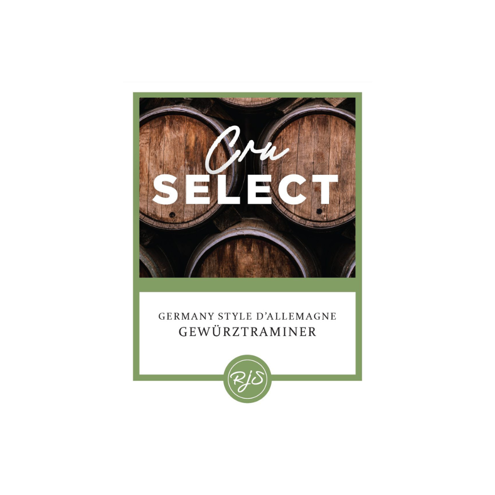 Labels - Cru Select Gewurztraminer - HJL - The Wine Warehouse CA