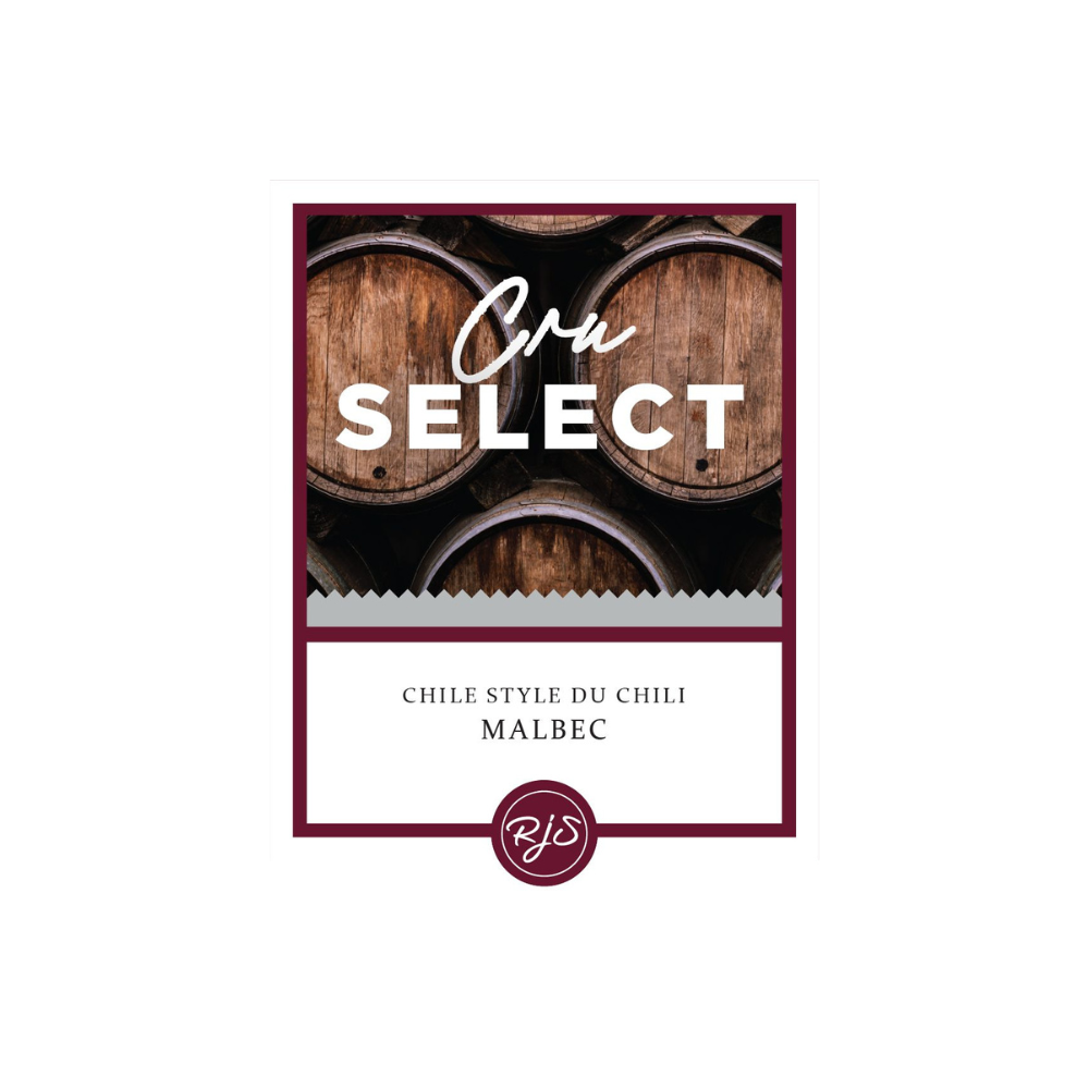Labels - Cru Select Malbec - HJL - The Wine Warehouse CA
