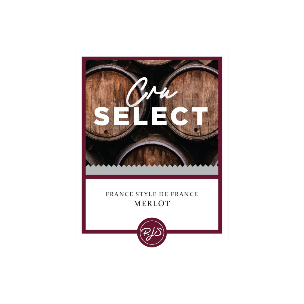 Labels - Cru Select Merlot - HJL - The Wine Warehouse CA