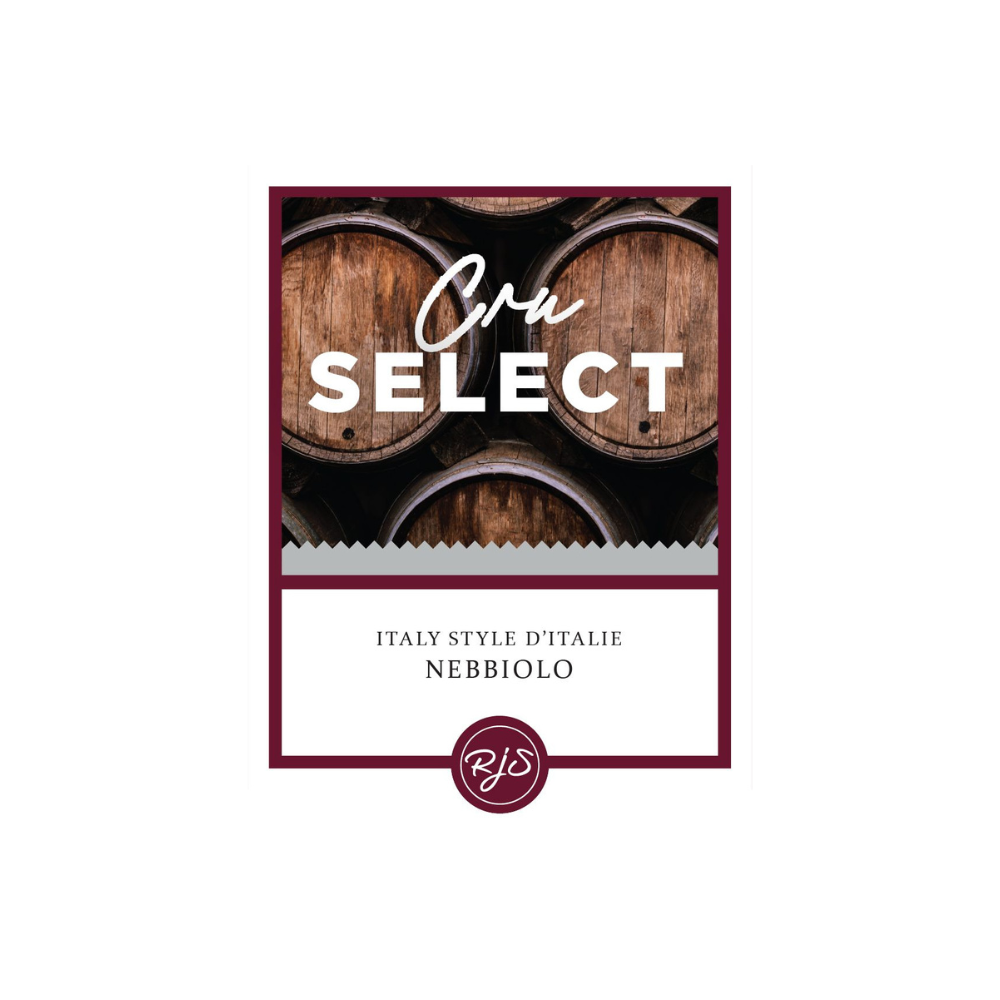Labels - Cru Select Nebbiolo - HJL - The Wine Warehouse CA