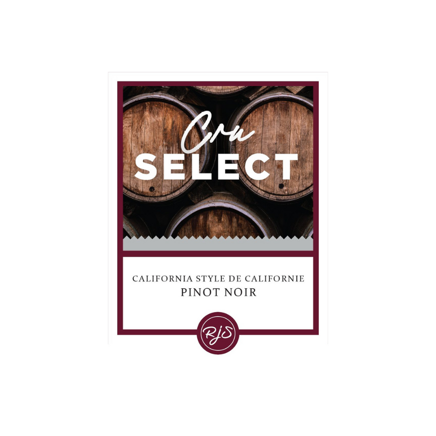 Labels - Cru Select Pinot Noir - HJL - The Wine Warehouse CA