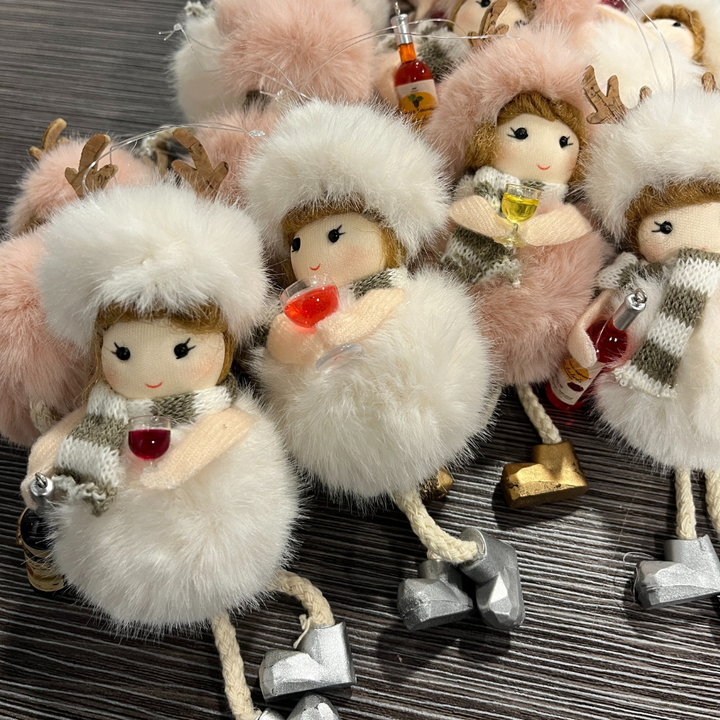 Wine Angel Plush - Ornament