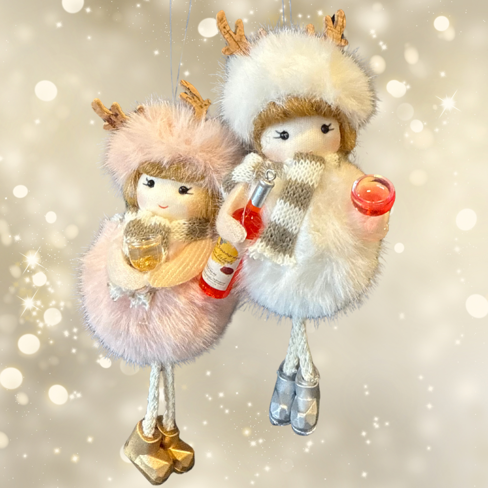 Wine Angel Plush - Ornament