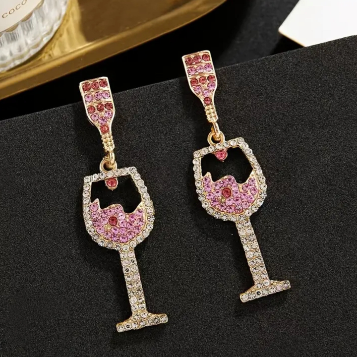 Earrings - Wine Glass Earrings - The Wine Warehouse CA