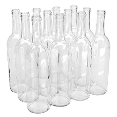 Wine Bottles - 750ml - Clear Bordeaux - The Wine Warehouse CA