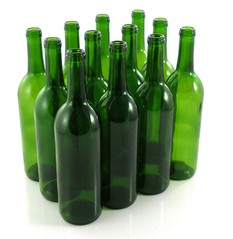 Wine Bottles - 750ml - Green Bordeaux - The Wine Warehouse CA