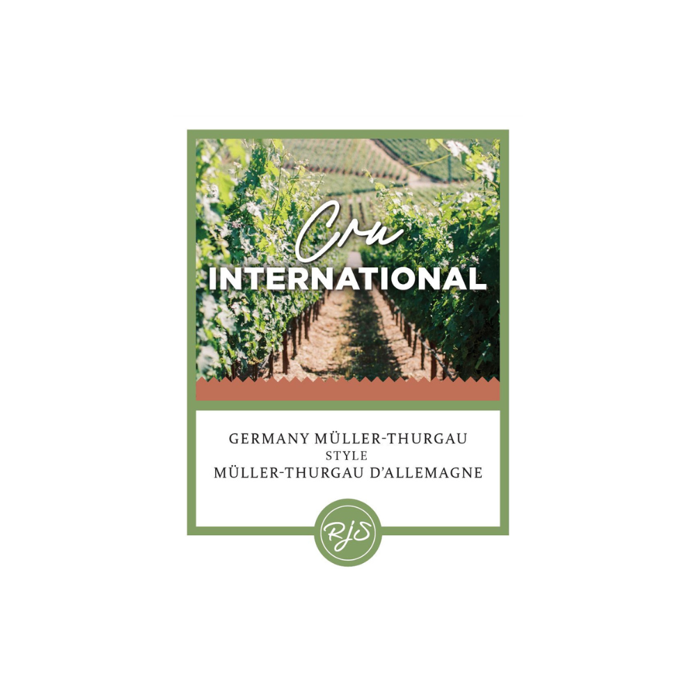 Labels - Cru International Muller-Thurgau - HJL - The Wine Warehouse CA