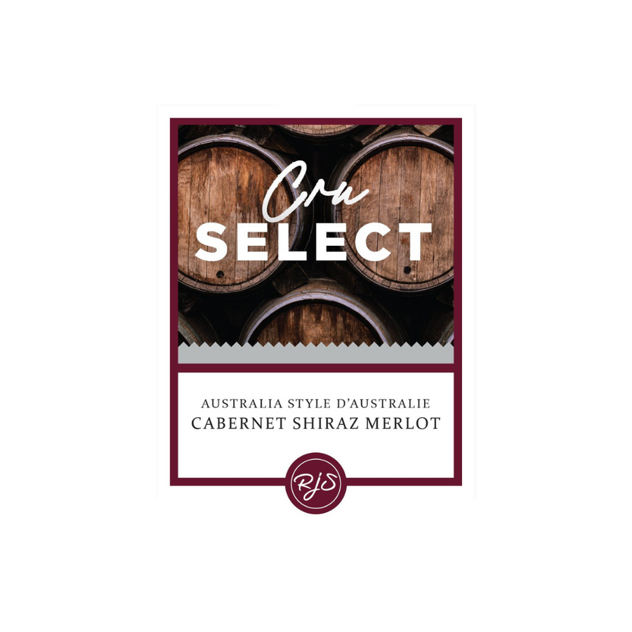 Labels - Cru Select Cabernet Shiraz Merlot - HJL - The Wine Warehouse CA