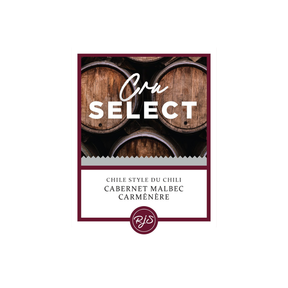 Labels - Cru Select Cabernet Malbec Carmenere - HJL - The Wine Warehouse CA